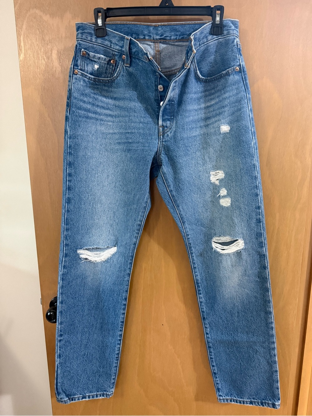 Women’s Distressed Blue Denim Jeans
